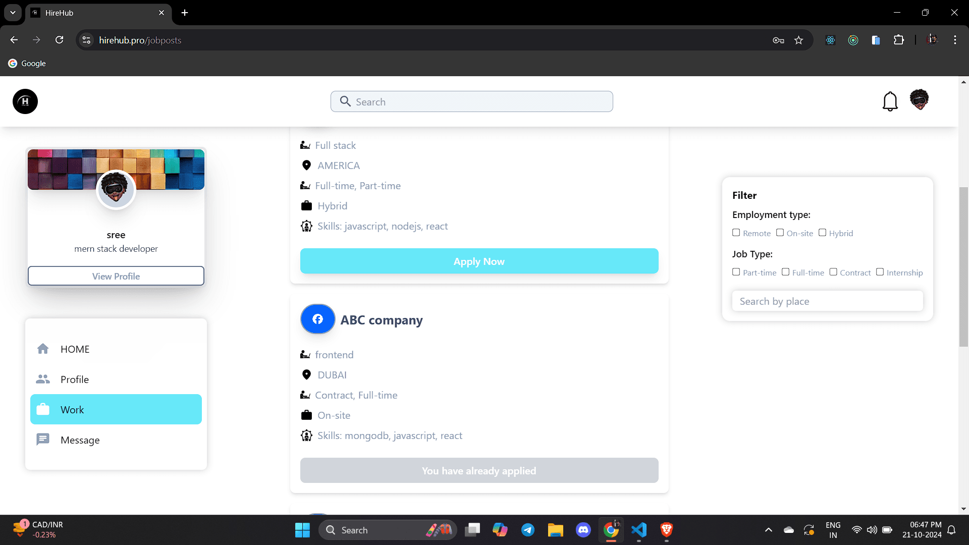 Hirehub screenshot 5